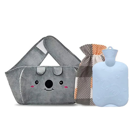 Portable Water Filled Hot Water Bag Belt Winter Hand and Waist Warmer for Women Travel Home Office Cozy Heat Relief