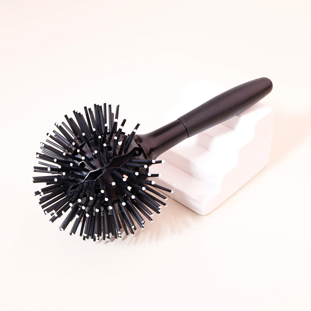 1/3Pcs 3D Bomb Curl Hair Brush 360° round Styling Hair Brush Detangling Hairbrush Spherical Ball，Special for Real Hair Wigs